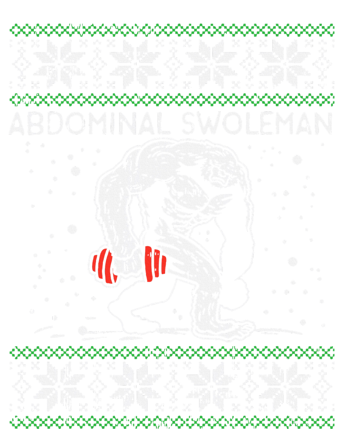 Abdominal Swoleman Yeti Fun Christmas Gym Weightlifter Gift T-Shirt