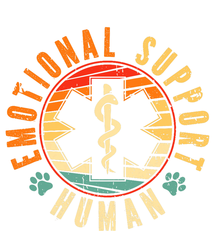 Emotional Support Human Retro Service Animal Dog Coaster