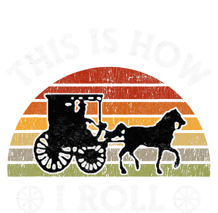 Funny Amish Horse & Buggy This Is How I Roll Lancaster Pa. Tie-Dye T-Shirt