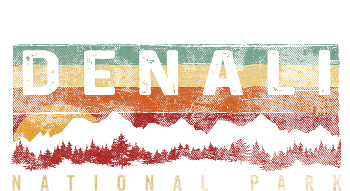 Vintage Denali National Park Denali Alaska V-Neck T-Shirt