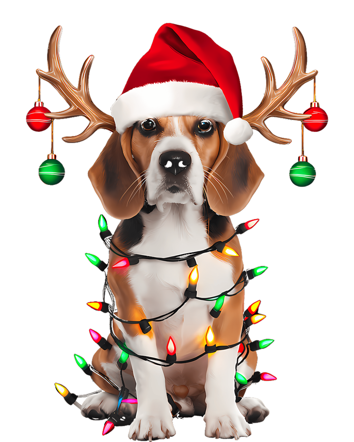 Beagle Christmas Tree Beagle Santa Hat Lover Gifts T-Shirt