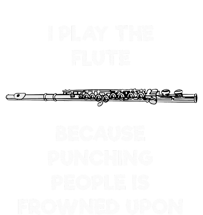 Flute Funny Flute Player Punch Toddler Long Sleeve Shirt