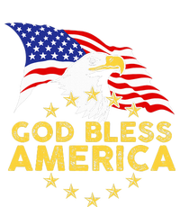 God Bless America Patriotic Bald Eagle United States T-Shirt