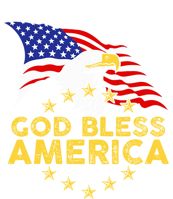 God Bless America Patriotic Bald Eagle United States T-Shirt