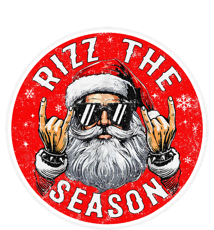 Punk Rock Retro Rizz The Season Funny Santa Clause Rizzler T-Shirt