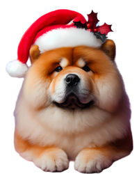 Chow Chow With Santa Hat Christmas Dog Owner Lover Xmas Mom Gift T-Shirt