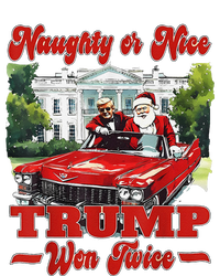 Funny Trump And Santa Naughty Or Nice Trump Won Twice T-Shirt