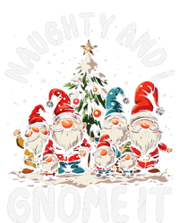 Funny Naughty And I Gnome Christmas Holiday Xmas Pun Tall Long Sleeve T-Shirt