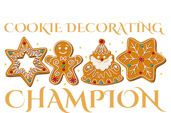 Cookie Decorating Champion Baking Christmas Family Matching Cooling Performance Crew T-Shirt