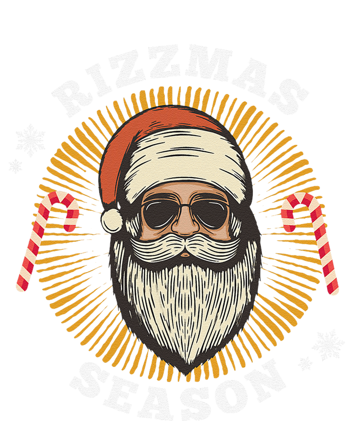 Retro Rizz The Season Funny Santa Clause Rizzler T-Shirt