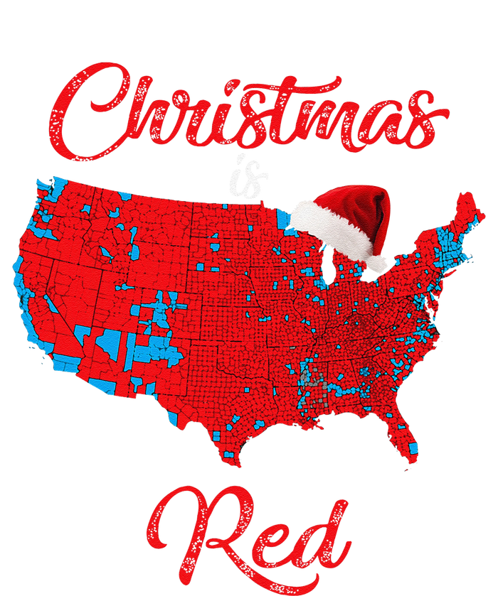 Christmas Is Red 2024 Electoral Map Trump Landslide Holiday Cooling Performance Long Sleeve Crew