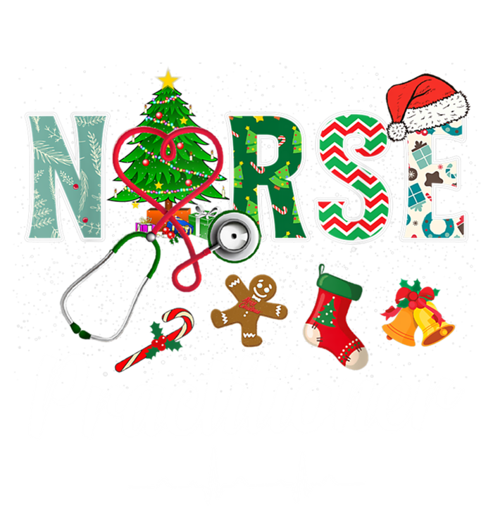 Christmas Nurse Practitioner Scrubs Nurse Xmas Stethoscope Great Gift T-Shirt