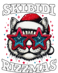 Skibid.I Rizzmas Funny Gen Alpha Slang Christmas Santa Cat T-Shirt