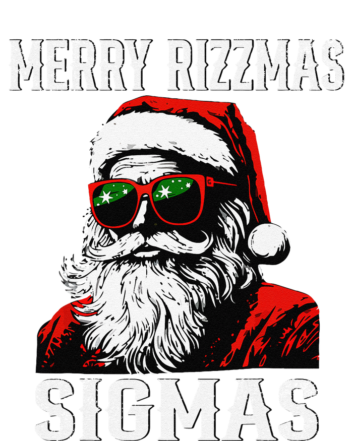 Merry Rizzmas Teens School Retro Christmas Santa Claus T-Shirt