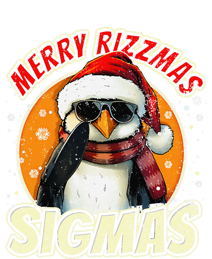 Merry Rizzmas Christmas Rizz Cool Peguin Sunglasses Sigmas Yupoong Adult 5-Panel Trucker Hat