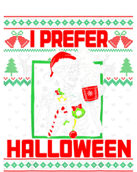 Funny I Prefer Halloween Skeleton Ugly Christmas Sweater Toddler Sweatshirt