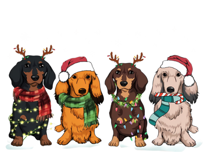 Cute Dachshund Santa Christmas Light Dog Lover Dachshund Mom Gift T-Shirt