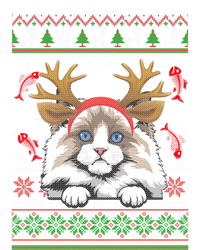 Cute Reindeer Ragdoll Cat Xmas Lights Ugly Christmas Cute Gift T-Shirt