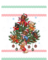 Dachshund Christmas Dogs Tree Lights Ornats Ugly Gift T-Shirt