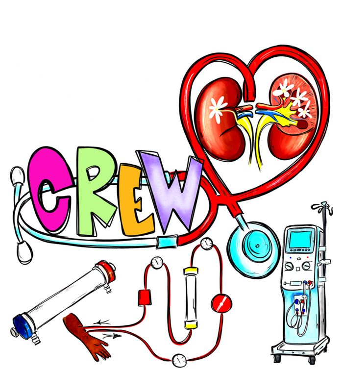 Dialysis Crew Stethoscope Heart Ney Nephrology Technician Gift T-Shirt