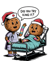 Did You Try Icing It Retro Christmas Gingerbread Nurse Squad Meaningful Gift Tank Top