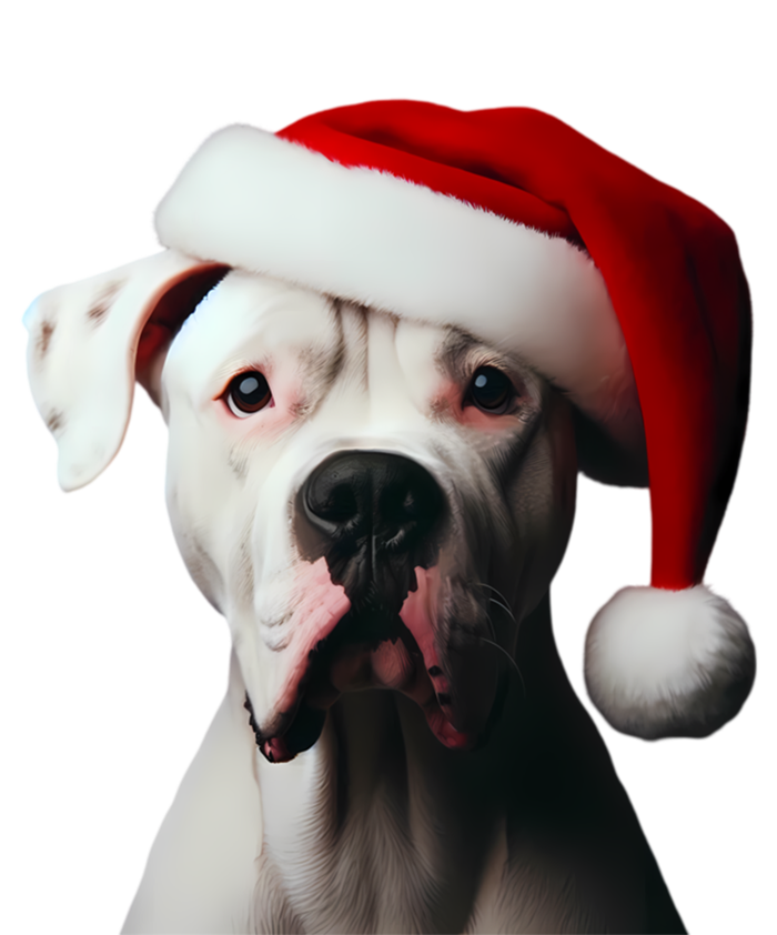 Dogo Argentino With Santa Hat Christmas Dog Owner Lover Mom Great Gift Toddler T-Shirt