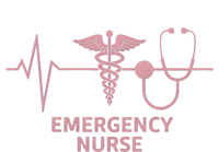 Emergency Nurse Heartbeat Stethoscope Er Nurse Gift T-Shirt