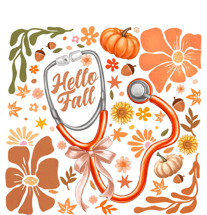 Fall Stethoscope Floral Fall Nurse Fall Autumn Thanksgiving Gift Button