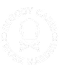 Nobody Cares Work Harder Wrestling Headgear Skull Bones Premium Hoodie