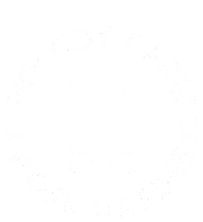 Nobody Cares Work Harder Wrestling Headgear Skull Bones Premium Hoodie