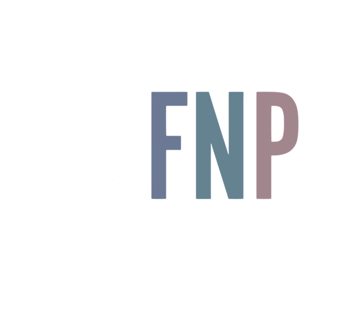 Flower Stethoscope Family Nurse Practitioner Fnp Preceptor Gift V-Neck T-Shirt