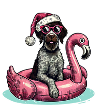 Funny Christmas In July Gwp Dog Mom Santa Flamingo Floatie Cool Gift T-Shirt