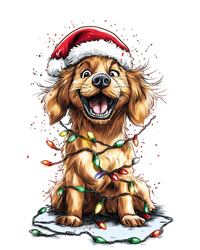 Funny Golden Retriever Christmas Dog Mom Santa Cute Puppy Gift T-Shirt