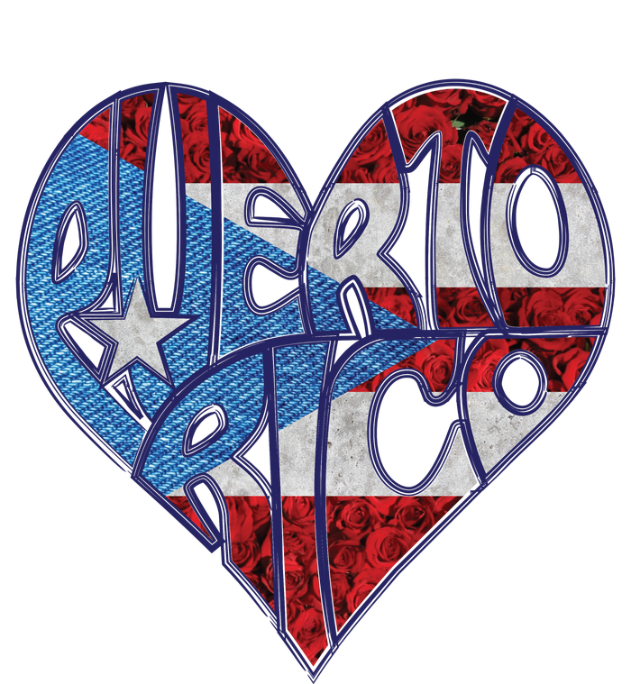 Puerto Rico Heart Hooded Wearable Blanket