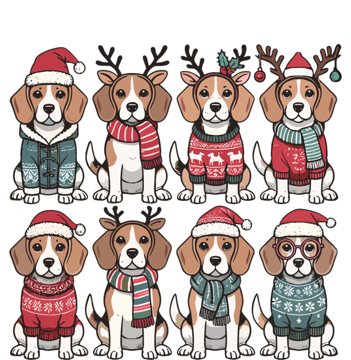 Funny Santa Beagle Christmas Beagle Dog Lover Xmas Dog Mom Great Gift Premium Hoodie