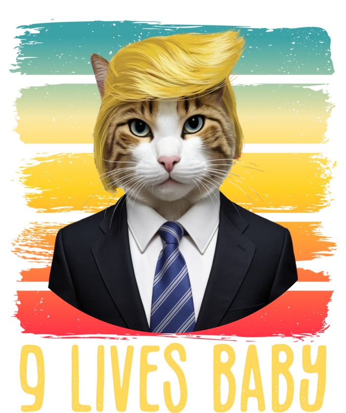 Funny Trump Cat 9 Lives Baby Sustainable Bucket Hat