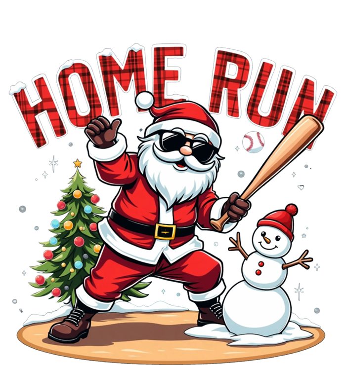 Home Run Christmas Baseball Santa Claus Snow Xmas Gift Tie Dye Hoodie