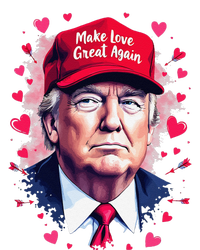 Make Love Great Again Funny Trump ValentineS Day 2025 T-Shirt