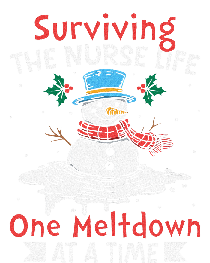 Surviving The Nurse Life One Meltdown At A Time Ugly Xmas T-Shirt