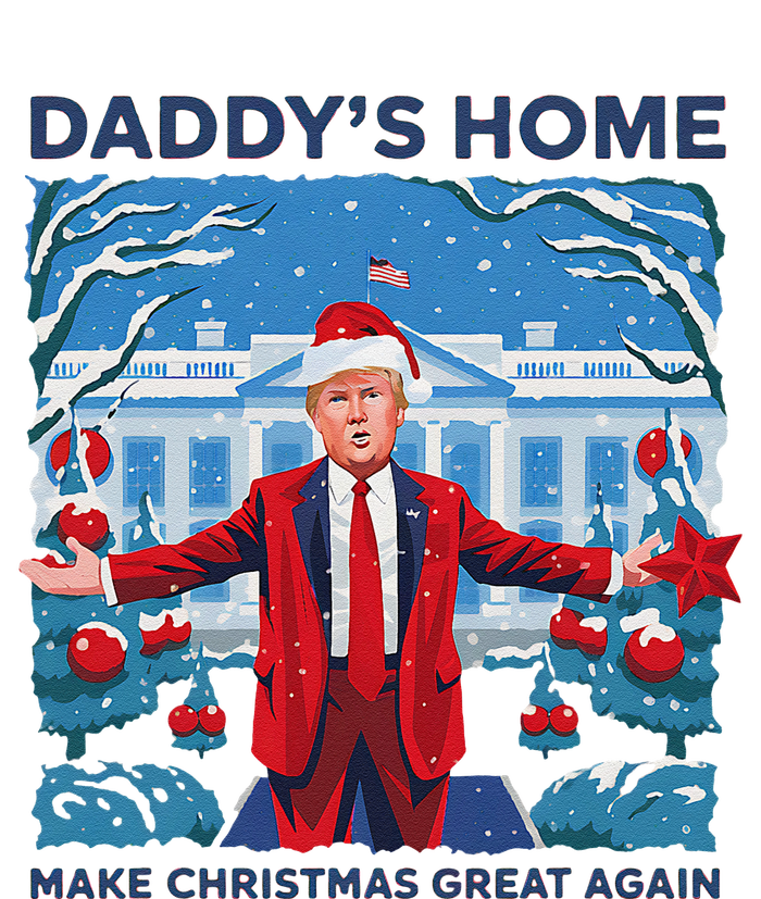 Funny DaddyS Home Trump Ugly Christmas Sweater Xmas Pajamas Hoodie