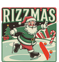 Retro Skibid.I Rizzmas Funny Santa Clause Skating Board T-Shirt