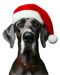 Great Dane With Santa Hat Christmas Xmas Dog Owner Mom Dad Meaningful Gift T-Shirt