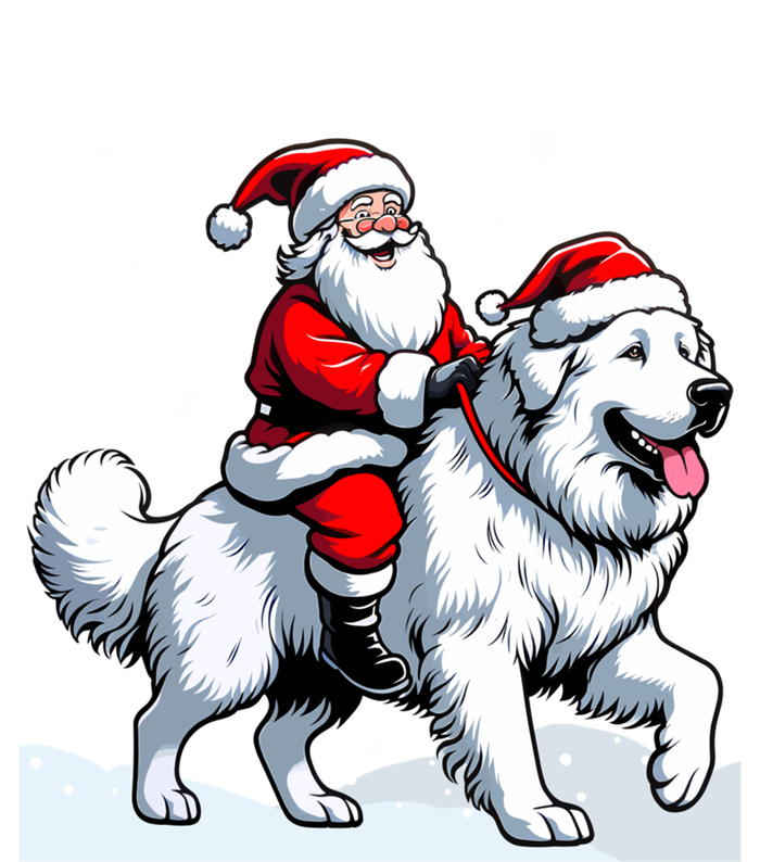 Great Pyrenees Christmas Santa Christmas Great Pyrenees Cute Gift Canvas