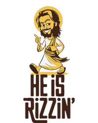 He Is Rizzin Funny Christian Jesus Christ Rizz Risen Easter Long Sleeve Shirt