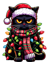 Grumpy Black Cat Meowy Xmas Christmas Outfit Cat Dad Cat Mom Great Gift T-Shirt