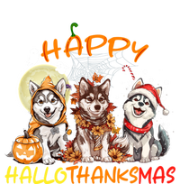 Happy Halloween Thanksgiving Christmas Siberian Husky Xmas Gift Coaster