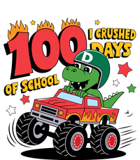 100 Days Of School Monster Truck 100th Day Of School Trex Flat Bill Trucker Hat