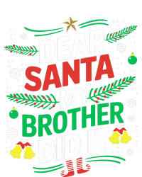 Family Funny Dear Santa My Brother Did It Christmas Pom Pom 12in Knit Beanie