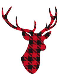 Classic Red & Black Christmas Buffalo Plaid Deer Baby Long Sleeve Bodysuit