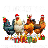 Clucking Through The Snow Funny Chicken Merry Christmas T-Shirt